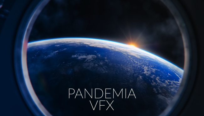 Ziemia widziana z kosmosu z efektami wizualnymi Pandemia VFX