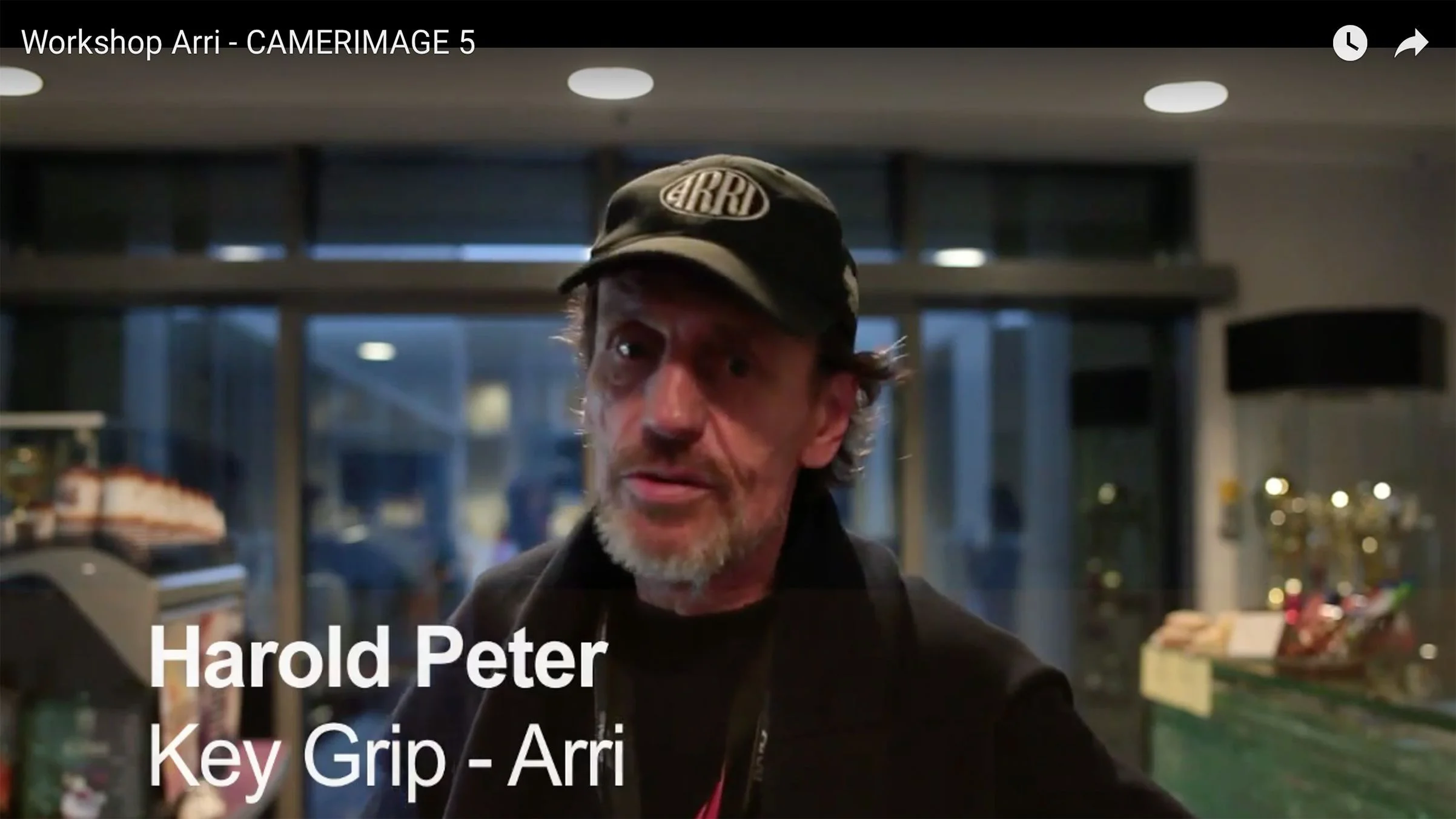 Harold Peter, Key Grip Arri, podczas warsztatu filmowego w szkole AMA