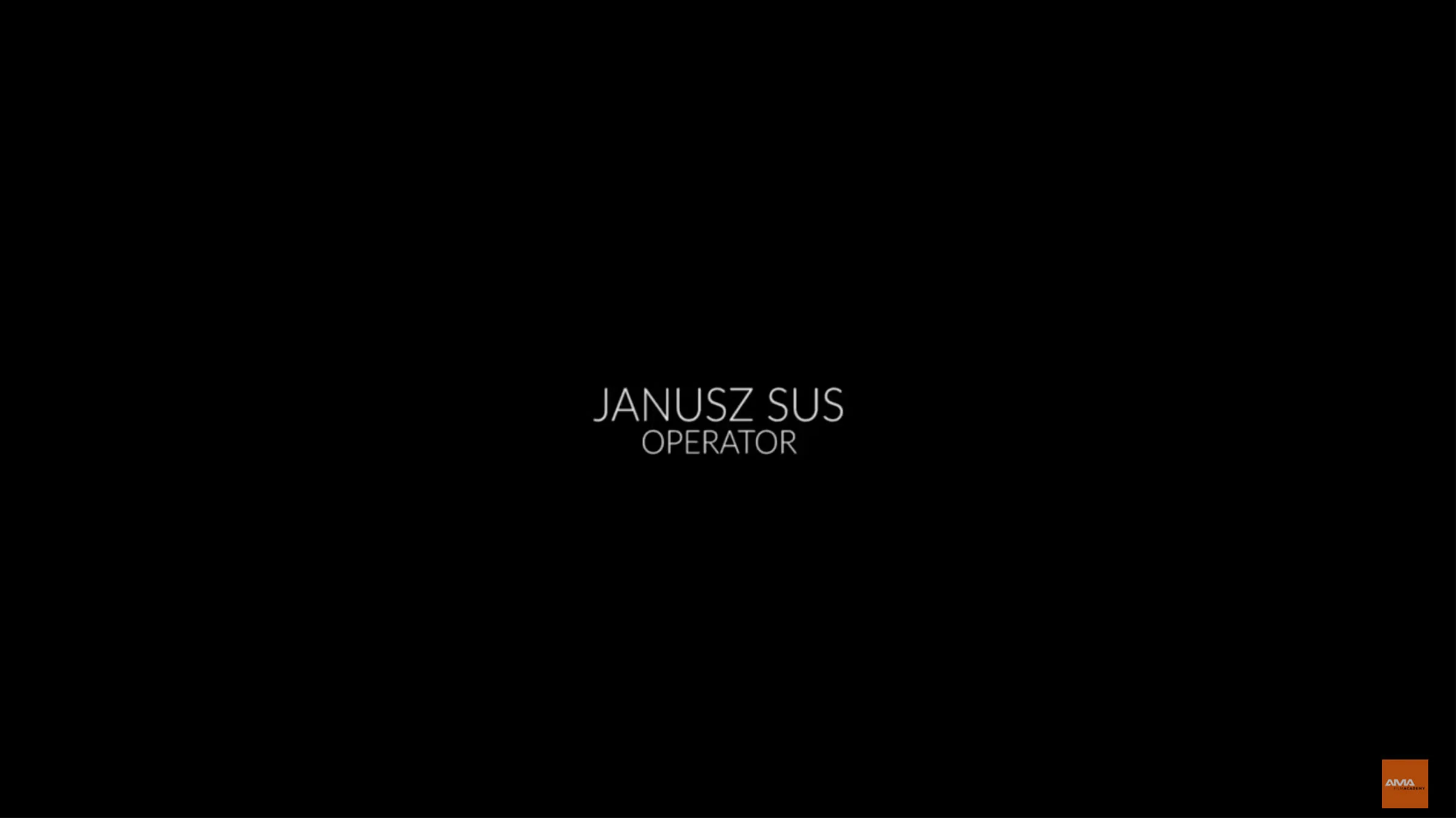 Janusz Sus operator szkoly filmowej AMA Film Academy portret