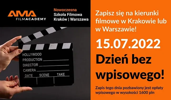 Promocja Nowoczesnej Szkoły Filmowej AMA w Krakowie i Warszawie na dzień bez wpisowego