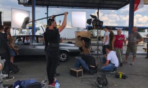 Praktyczne zajęcia z realizacji dźwięku na planie filmowym z ekipą produkcyjną