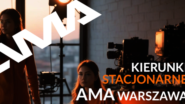 Kierunki stacjonarne AMA Warszawa, студия filmowa z profesjonalnym sprzętem i kadrą