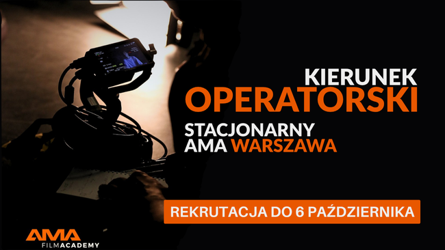 Profesjonalny sprzęt filmowy kamera oświetlenie studio rekrutacja operatorski